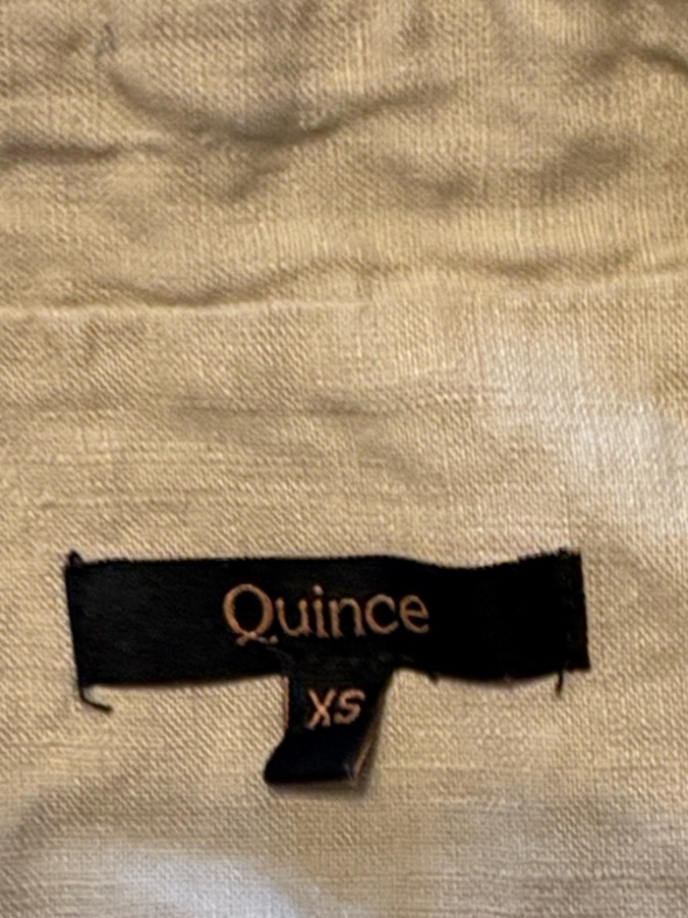 Quince 100% European Linen Button Front Dress XS Driftwood Midi Coastal Summer - Picture 4 of 6